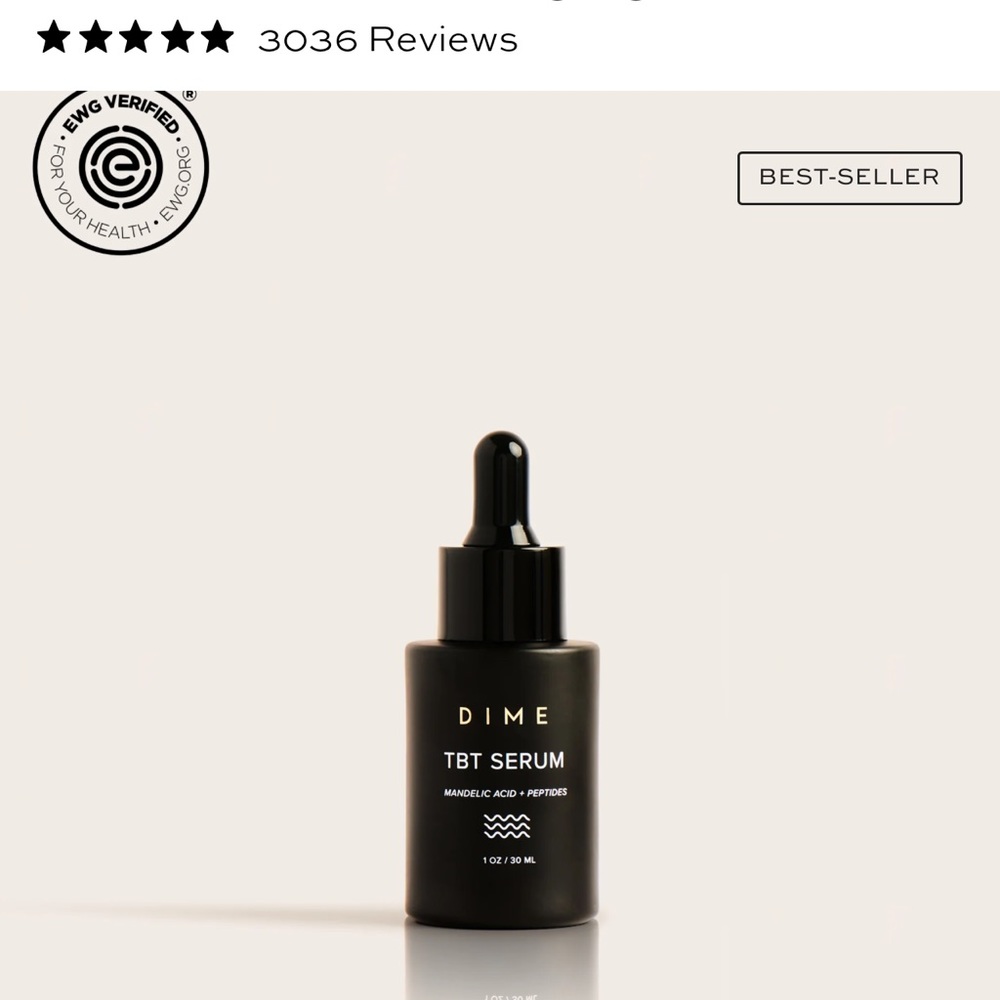 NIB - Dime Beauty TBT Serum